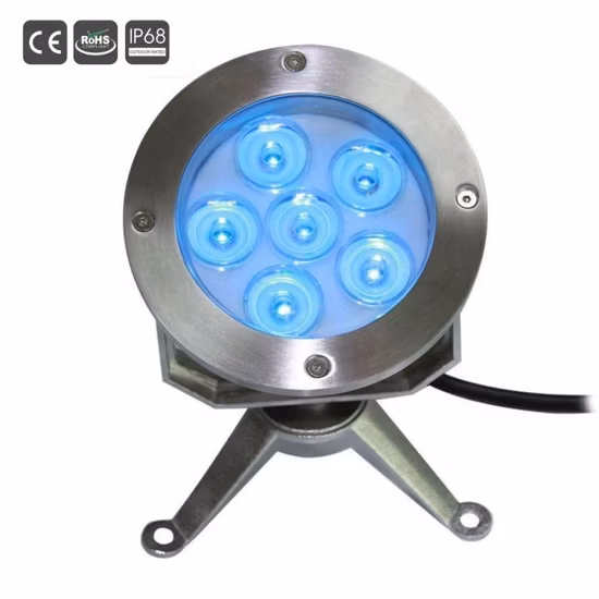 6X3w 3in1 RGB 스포트 조명 수중 조명 LED