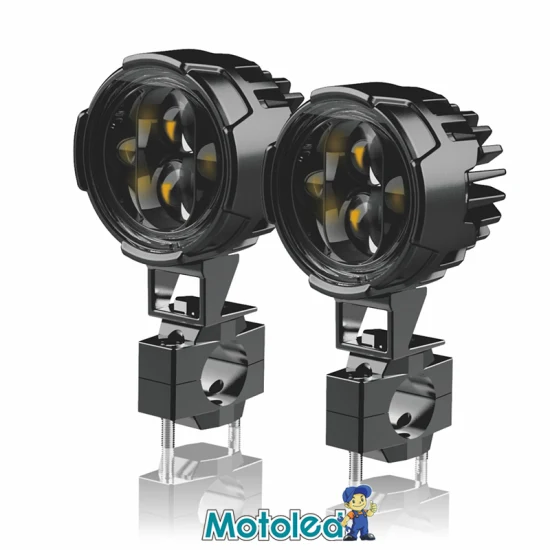 Motoled 6500K 높은 가시성 12000lm IP67 2.75 인치 오토바이 자동차 자동차 LED 안개 외부 보조 높은 낮은 빔 주간 주행 작업 조명 스포트라이트
